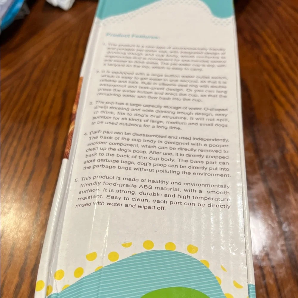 Pet Multifunctional Water Bottle with some little plastic bag inside New